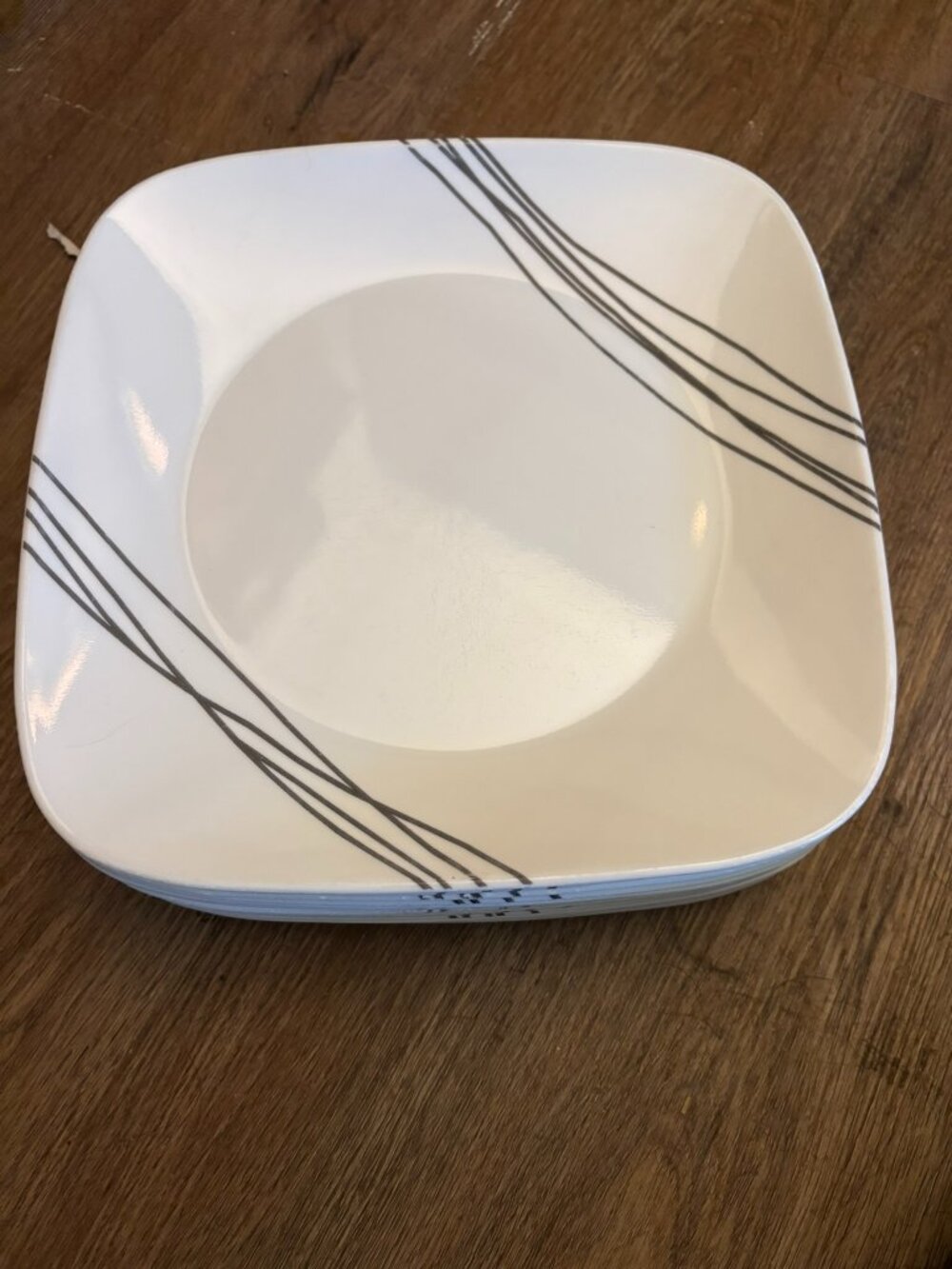 Lot 8 Corelle Simple Sketch Dinner Plates